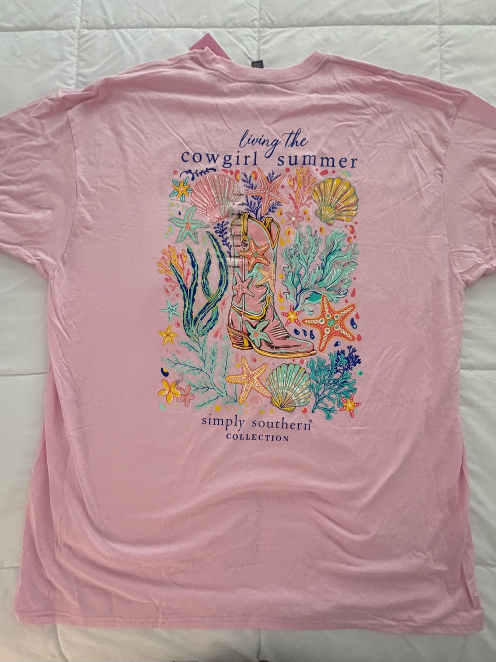 Simply Southern Pink 'Living the Cowgirl Summer' Sizr XXLarge